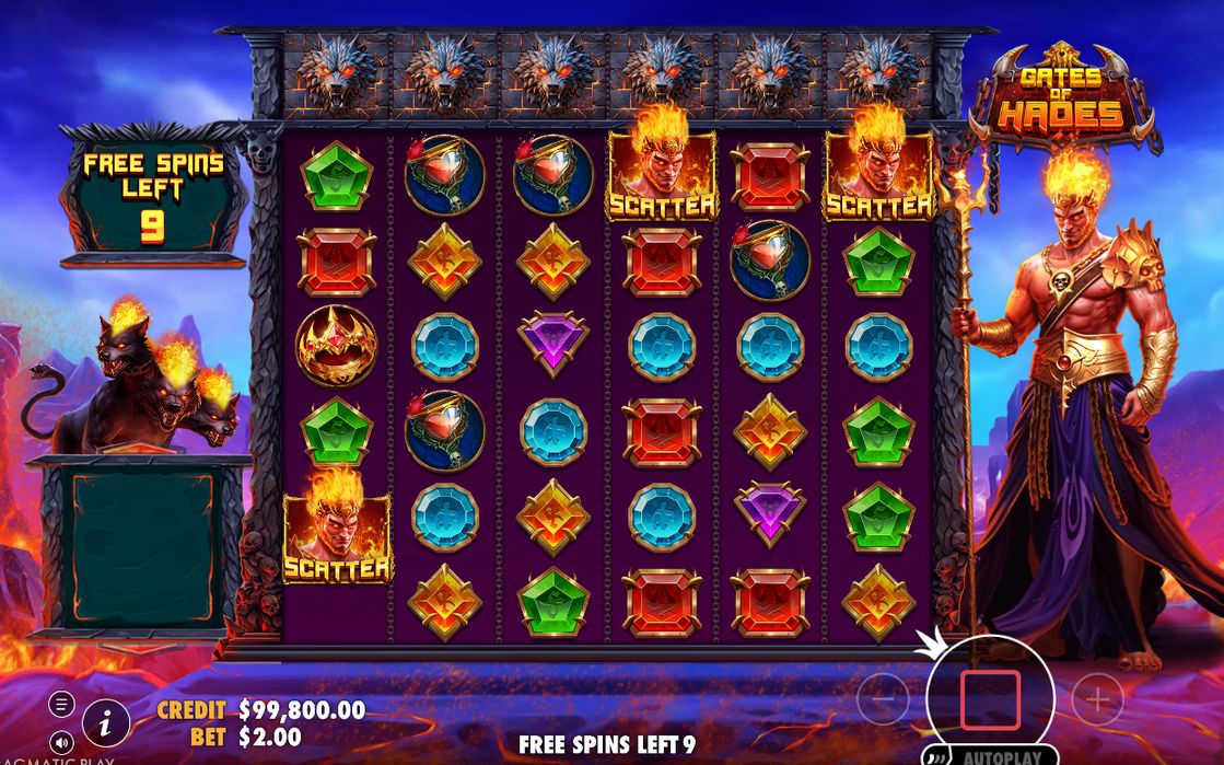 Pågående Free Spins där WILD METER finns kvar mellan spinnen